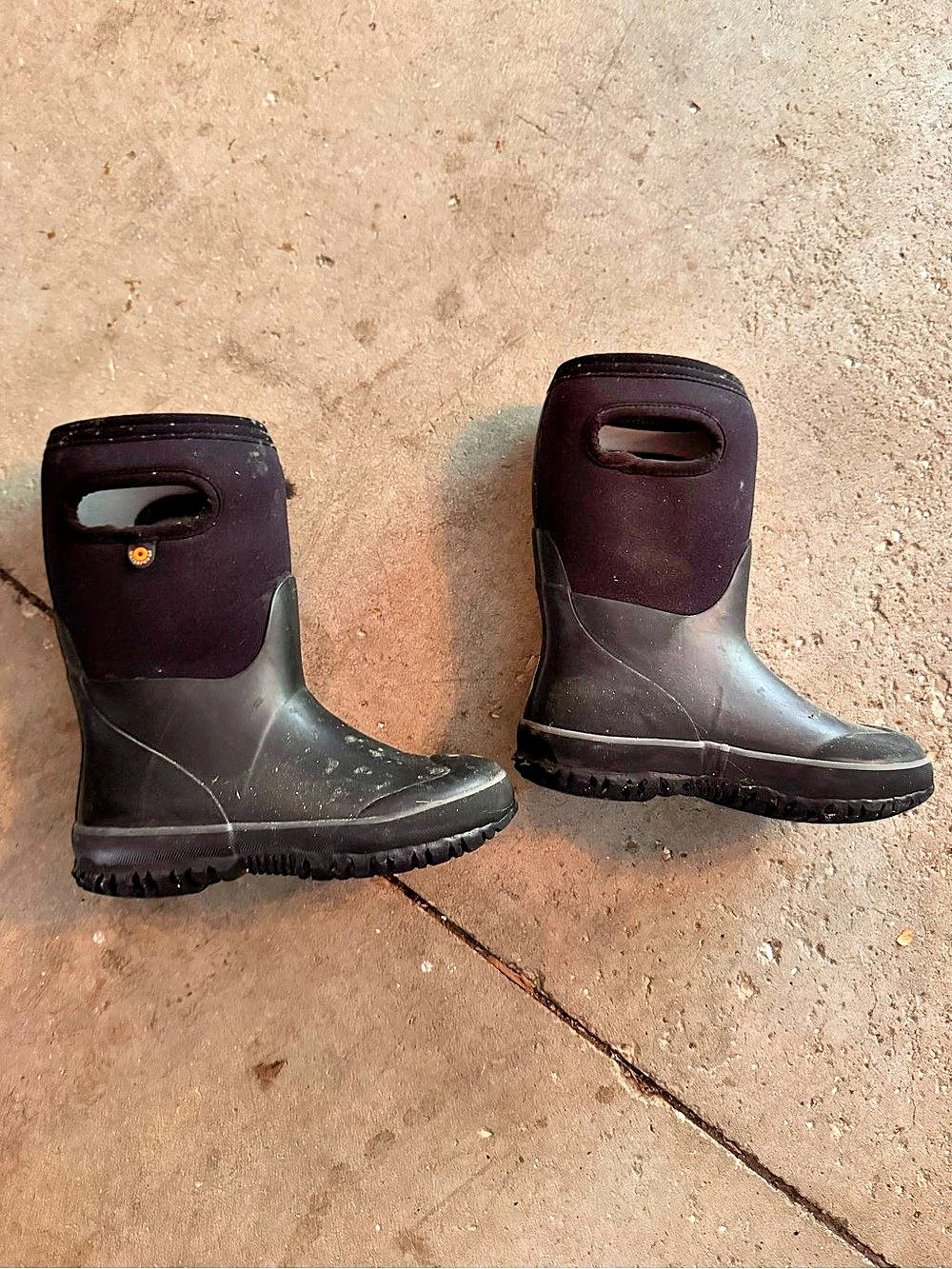 Kids Bogs Black Winter Boots